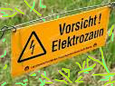 Vorsicht Elektrozaun